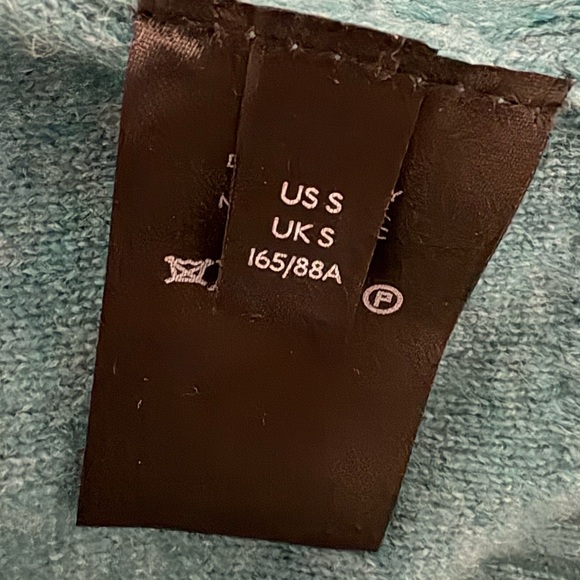 Anthropologie Pilcro Cashmere Teal Blue Womens Sweater Size Small - Picture 8 of 9